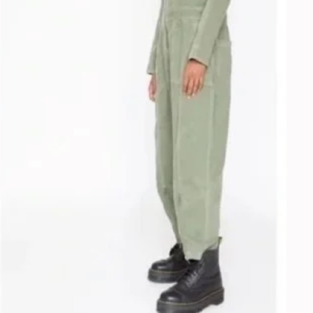 Sandrine Rose xFree People Army Zippers & Pockets Coverall Jumpsuit SzXS or SzS - Picture 13 of 16